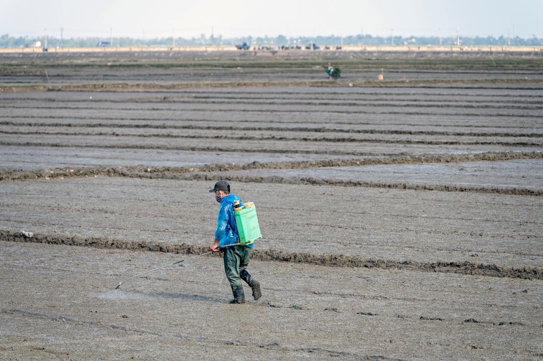 photographer in field work