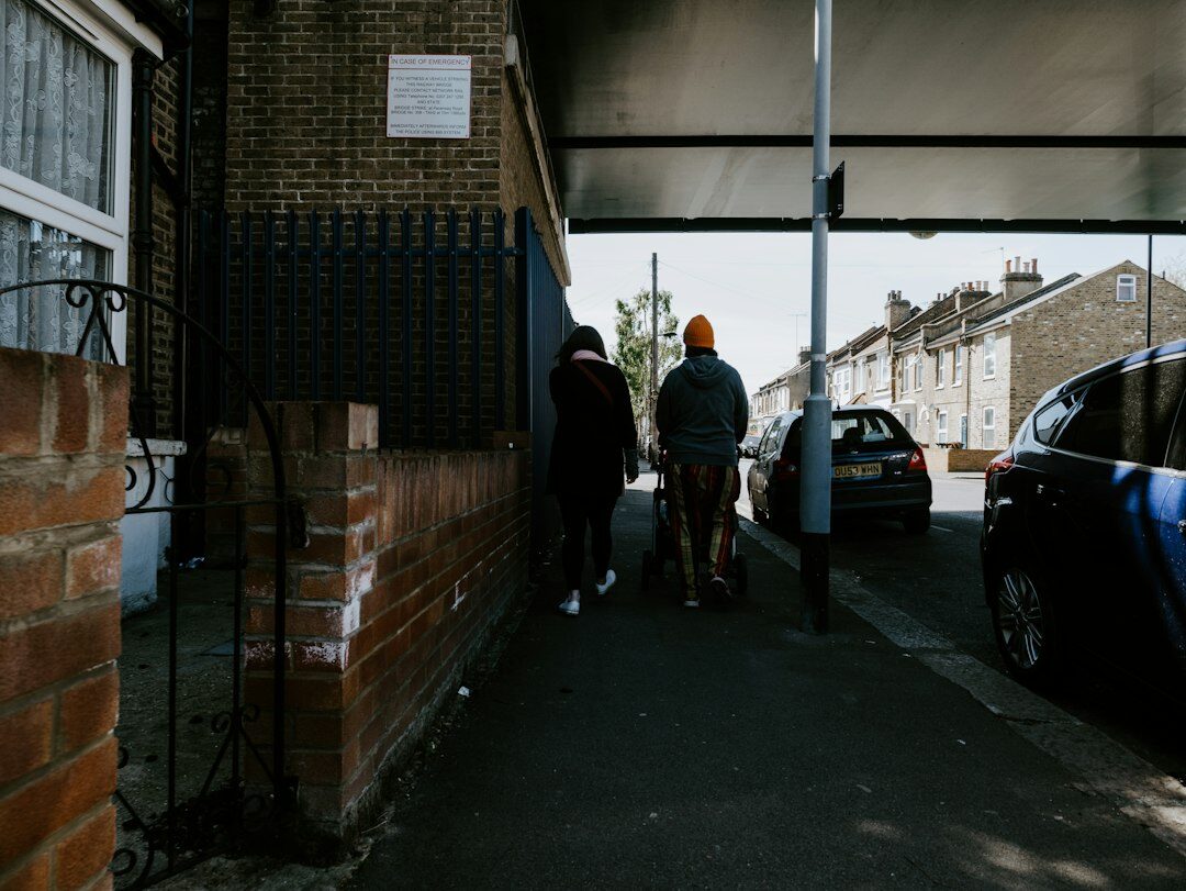 group of young people in suburb